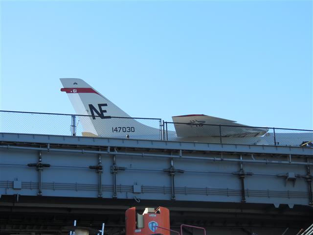 From the outside on the Midway Aircraft Carrier in San Diego  9 of 16 (#2112)