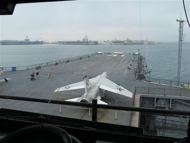 On the inside and on deck of on the Midway Aircraft Carrier in San Diego 20 of 48 (#2144)