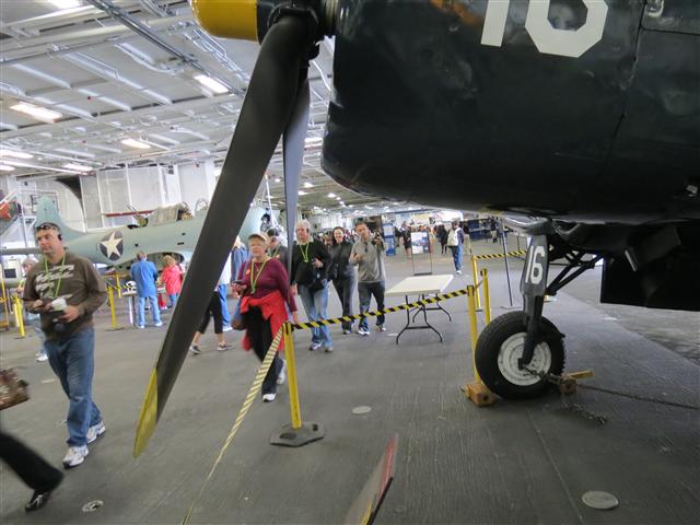 On the inside and on deck of on the Midway Aircraft Carrier in San Diego 34 of 48 (#2160)