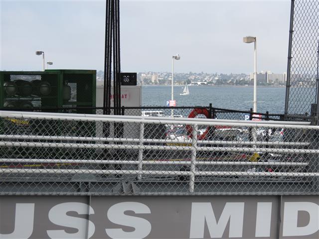 From the outside on the Midway Aircraft Carrier in San Diego 16 of 16 (#2166)