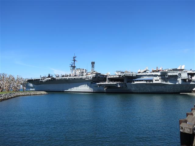 From the outside on the Midway Aircraft Carrier in San Diego  3 of 16 (#2179)