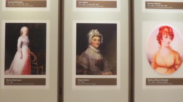 Some Presidential Portraits, including First Ladies, in the President Johnson Library in Austin  3 of 7 (#2379)