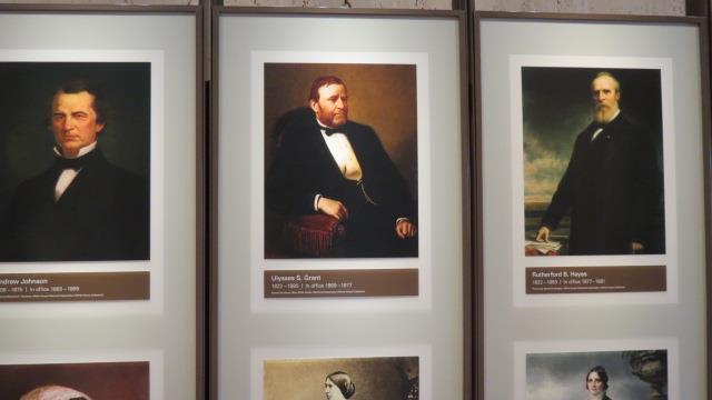 Some Presidential Portraits, including First Ladies, in the President Johnson Library in Austin  5 of 7 (#2381)