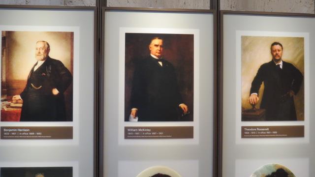 Some Presidential Portraits, including First Ladies, in the President Johnson Library in Austin  7 of 7 (#2384)