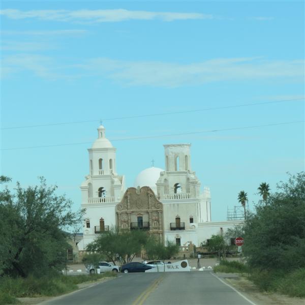 Exterior of Mission San Xavier Del Bac  1 of  4 (#4035)