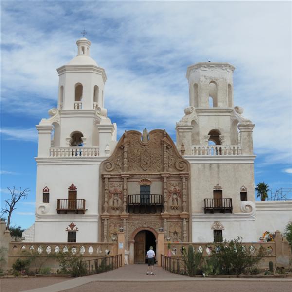 Exterior of Mission San Xavier Del Bac  4 of  4 (#4038)