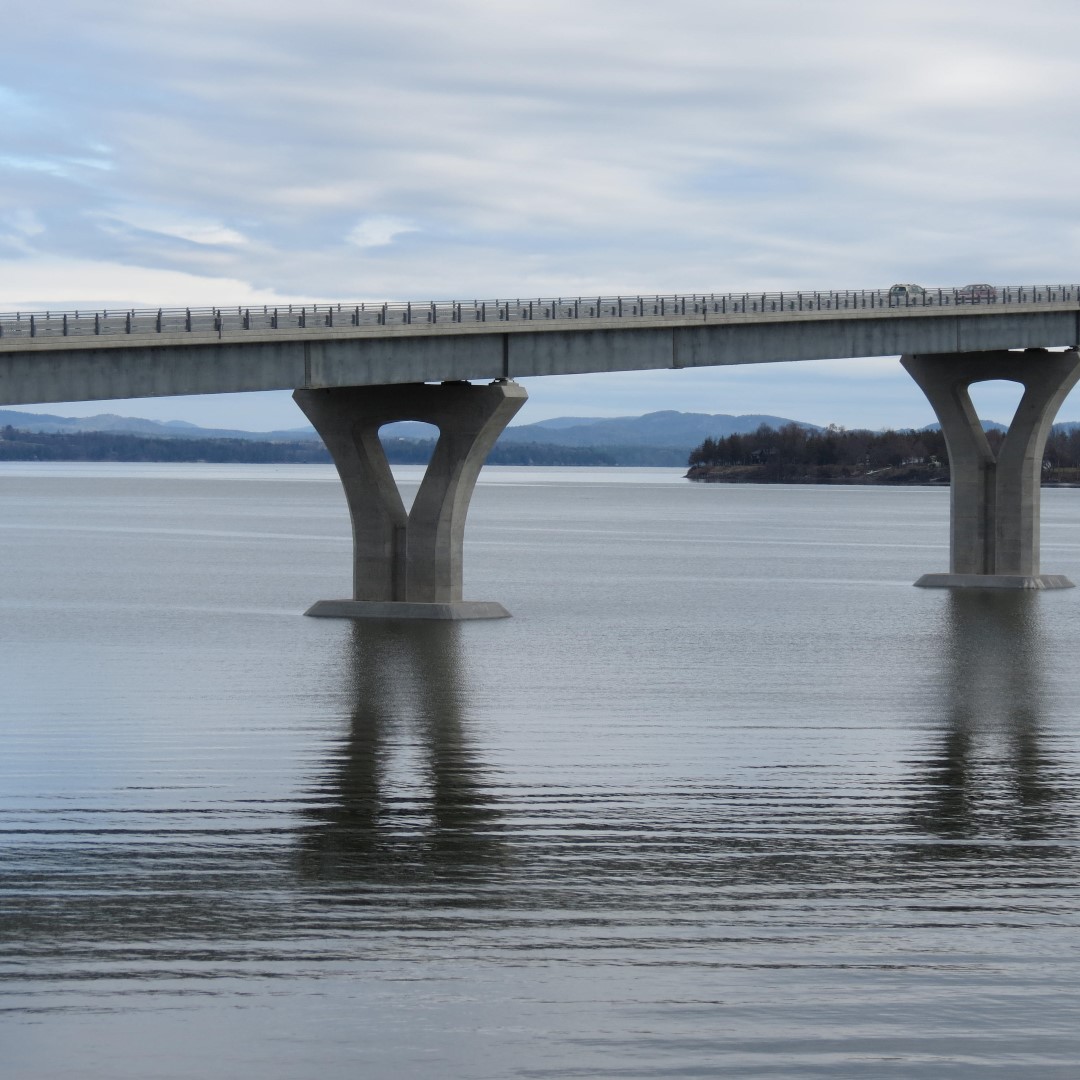 Bridge leading to Vermont at Crown Point NY  2 of 3 (#6374)