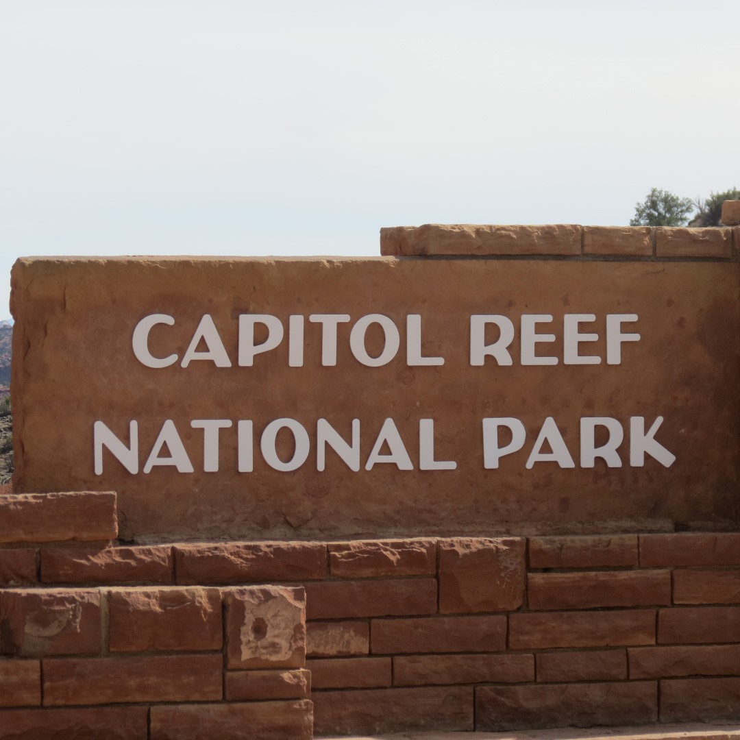 Entrance to Capitol Reef National Park in Utah  1 of  6 (#0214)