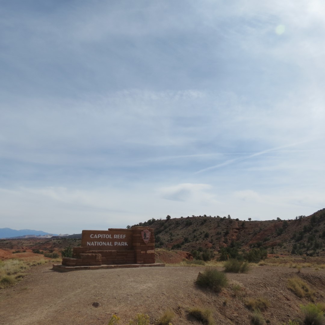 Entrance to Capitol Reef National Park in Utah  2 of  6 (#0215)