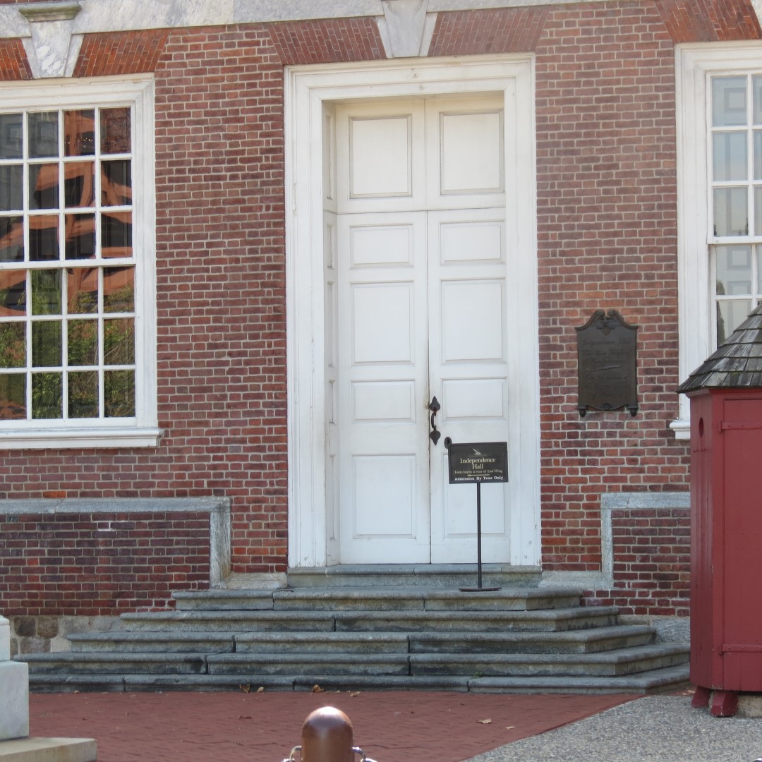 Independence Hall in Philadelphia (John Adams stood on these steps with the second song of my all-time favorite movie, 1776)  8 of  8 (#9931)