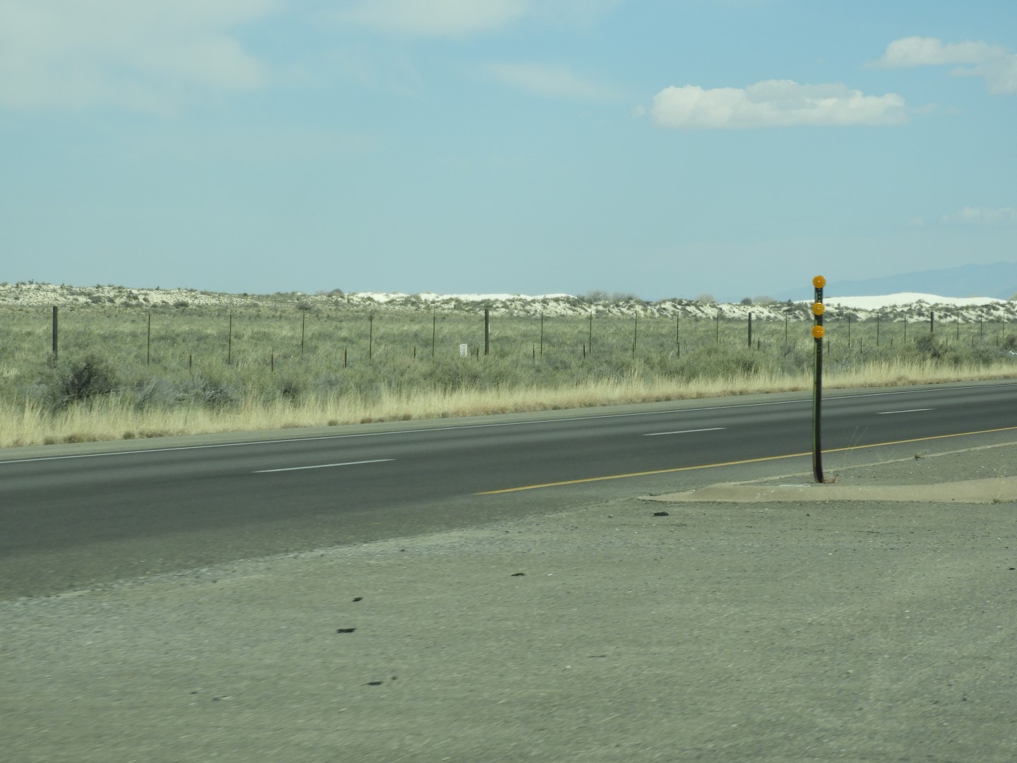 Outside of the Road to/from the White Sands National Park  1 of  2 (#0373)
