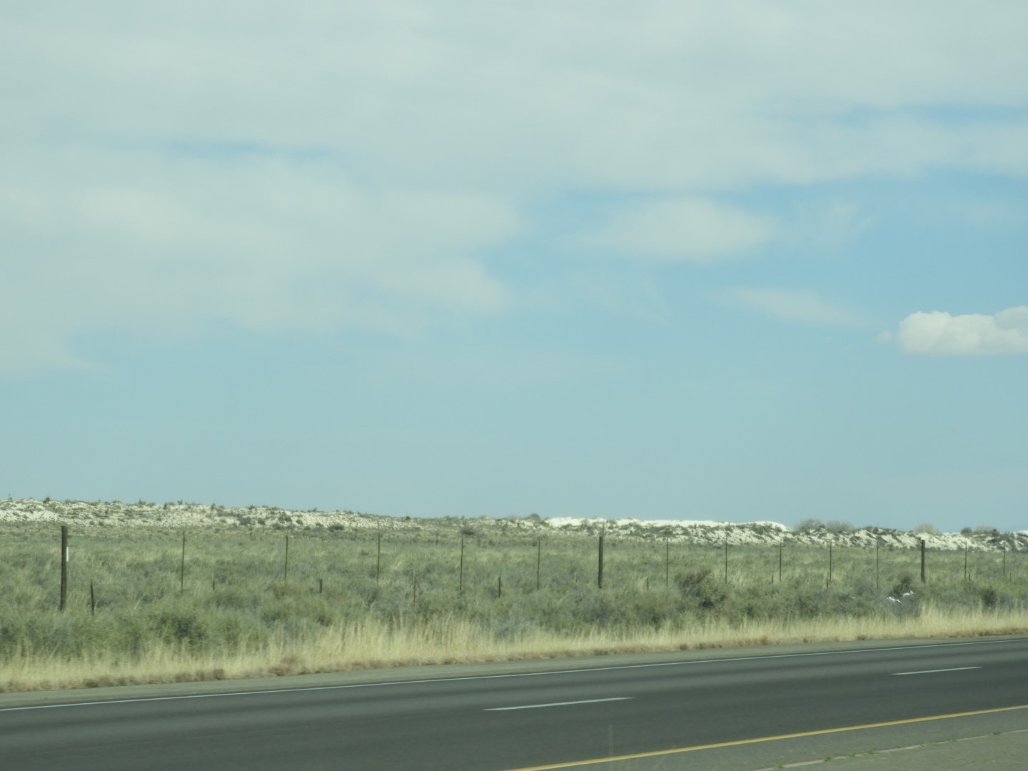 Outside of the Road to/from the White Sands National Park  2 of  2 (#0374)