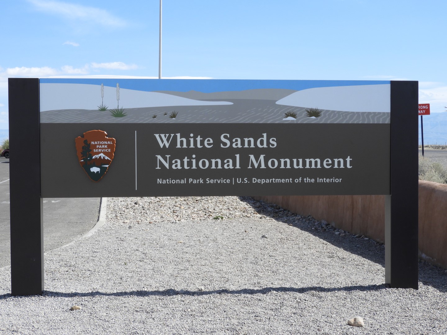 Around the Visitors Center of Outside of the Road to/from the White Sands National Park  1 of  8 (#0375)
