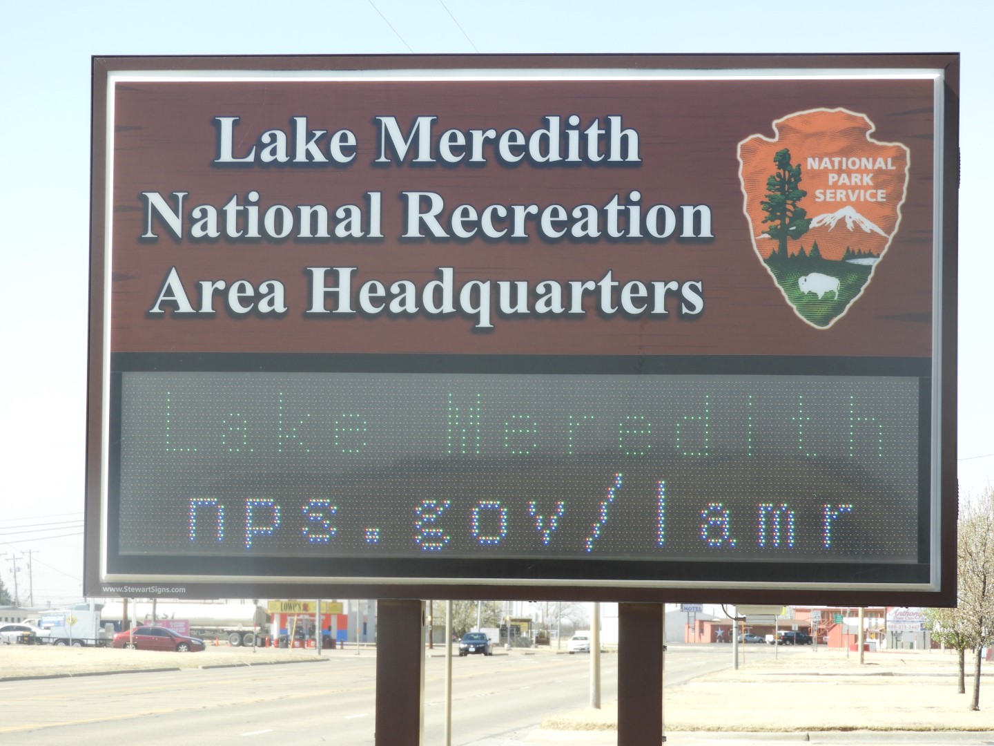 Headquarters of Lake Meredith National Recreation Area in Fritch TX  1 of  4 (#0510)