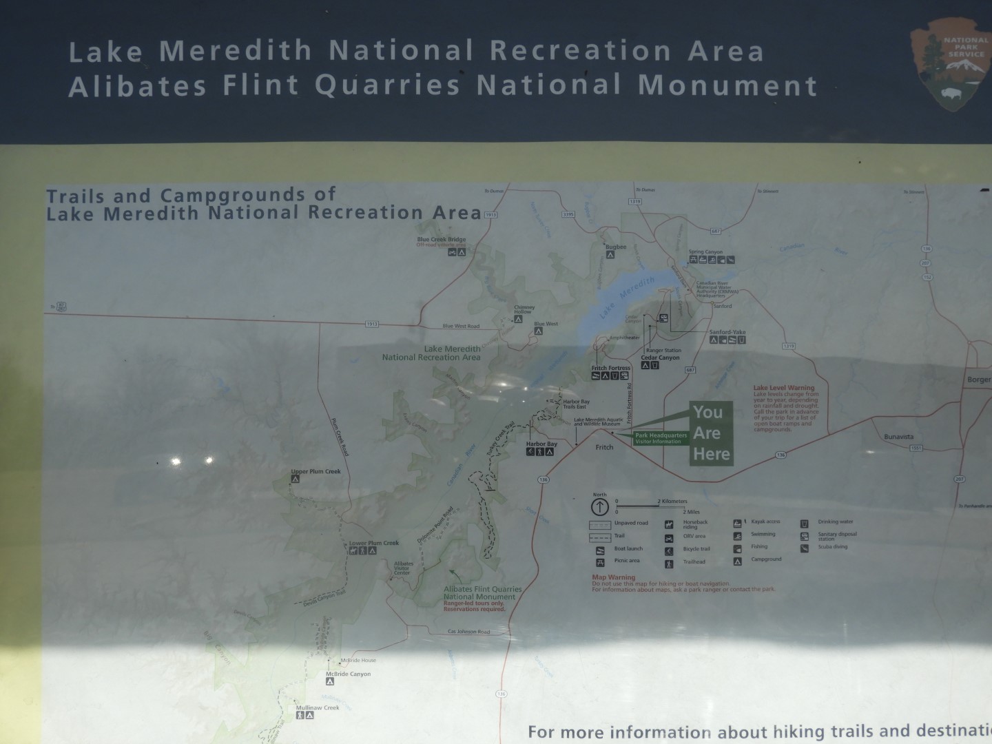 Headquarters of Lake Meredith National Recreation Area in Fritch TX  3 of  4 (#0512)