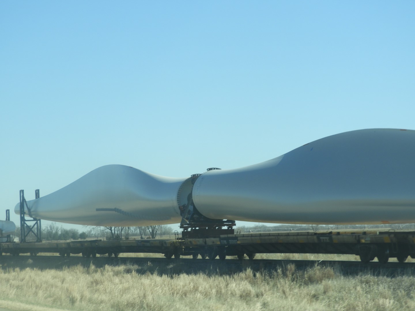 One on each of about 40 or so railroad cars along highway northeast of Larned KS  1 of  1 (#0566)
