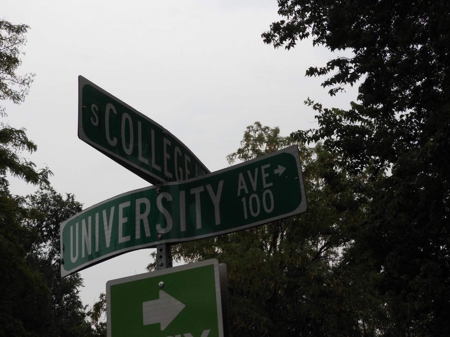Perfect college street sign in Fort Collins CO  1 of  2 (#0905)
