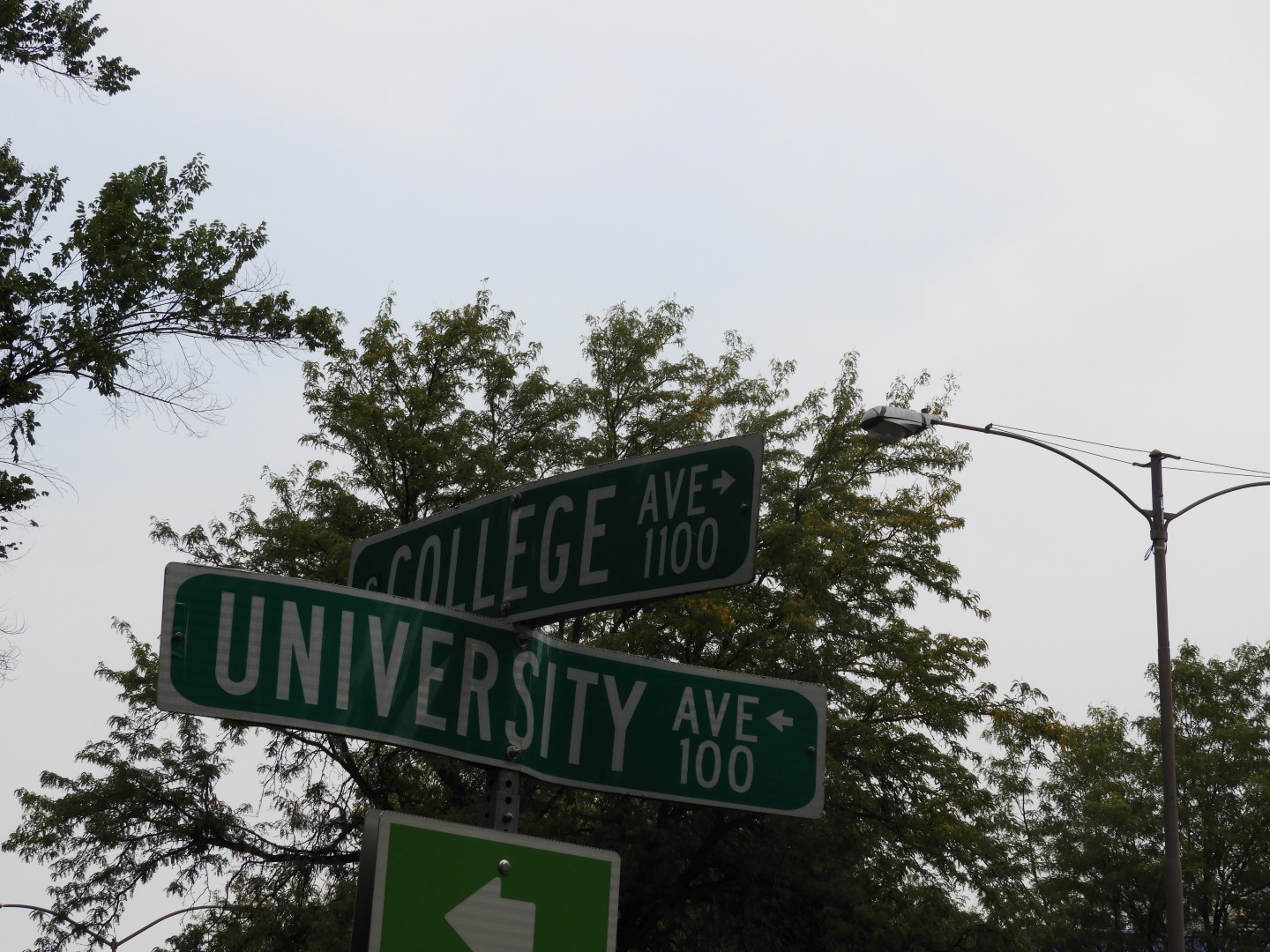 Perfect college street sign in Fort Collins CO  2 of  2 (#0906)