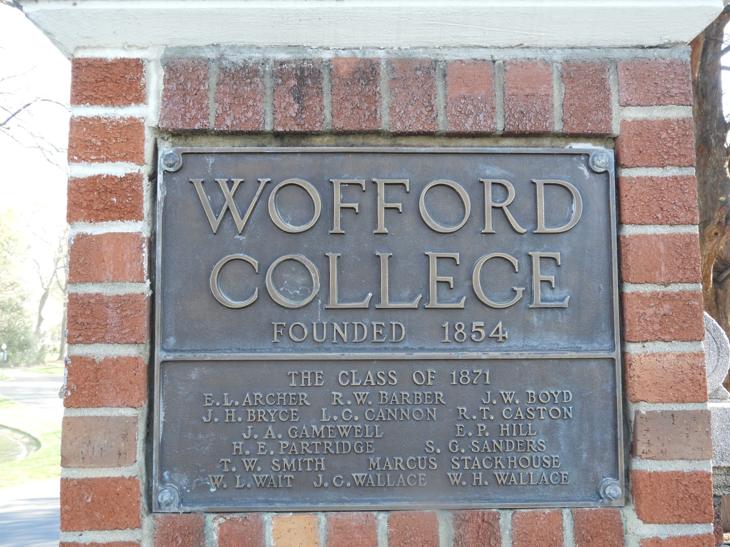 Wofford College in Spartanburg SC  3 of  5 (#2583)