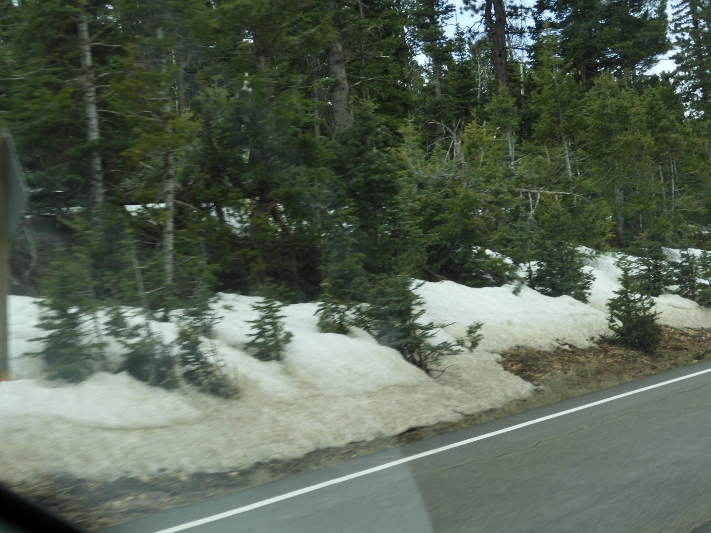 Snow along highway 14 leading west into Cedar City UT  1 of  5 (#2968)