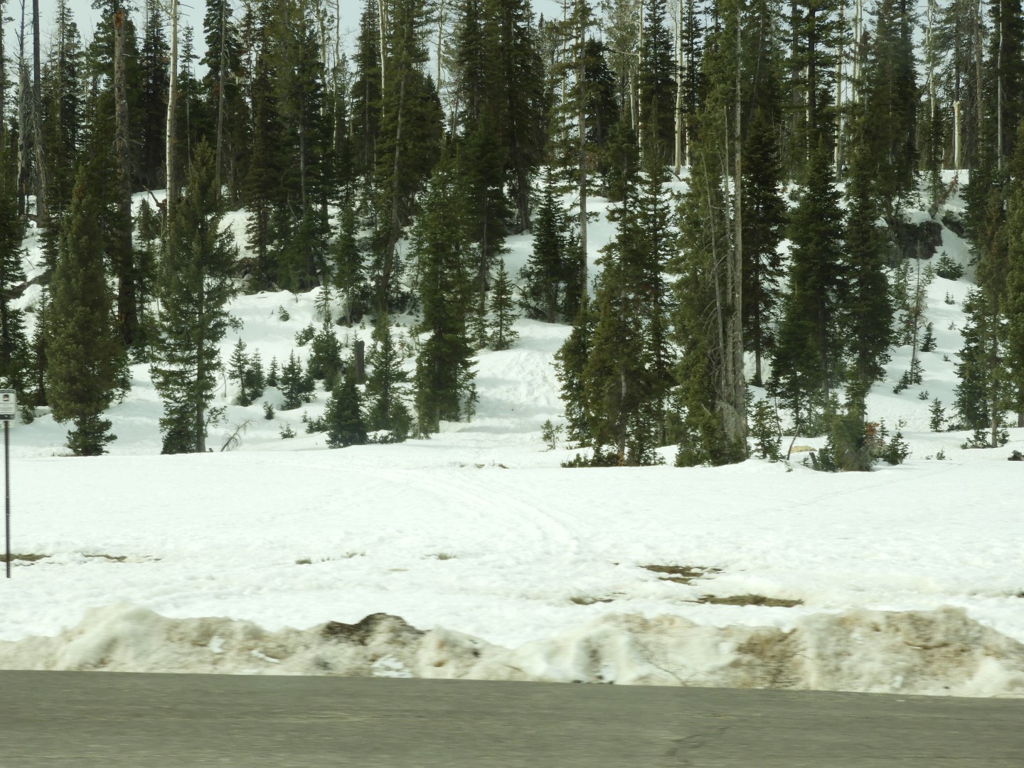 Snow along highway 14 leading west into Cedar City UT  3 of  5 (#2970)