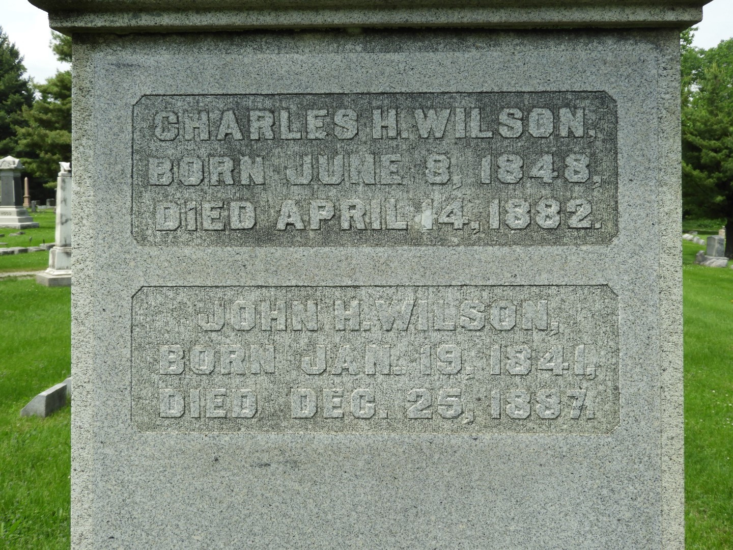 Woodland Cemetery in Xenia OH -- Wilsons in Section G  9 of 11 (#5051)