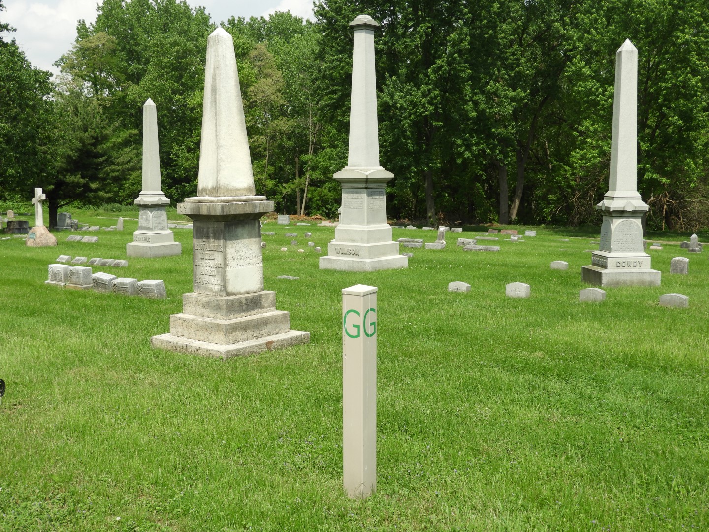 Woodland Cemetery in Xenia OH -- Wilsons in Section G 10 of 11 (#5052)