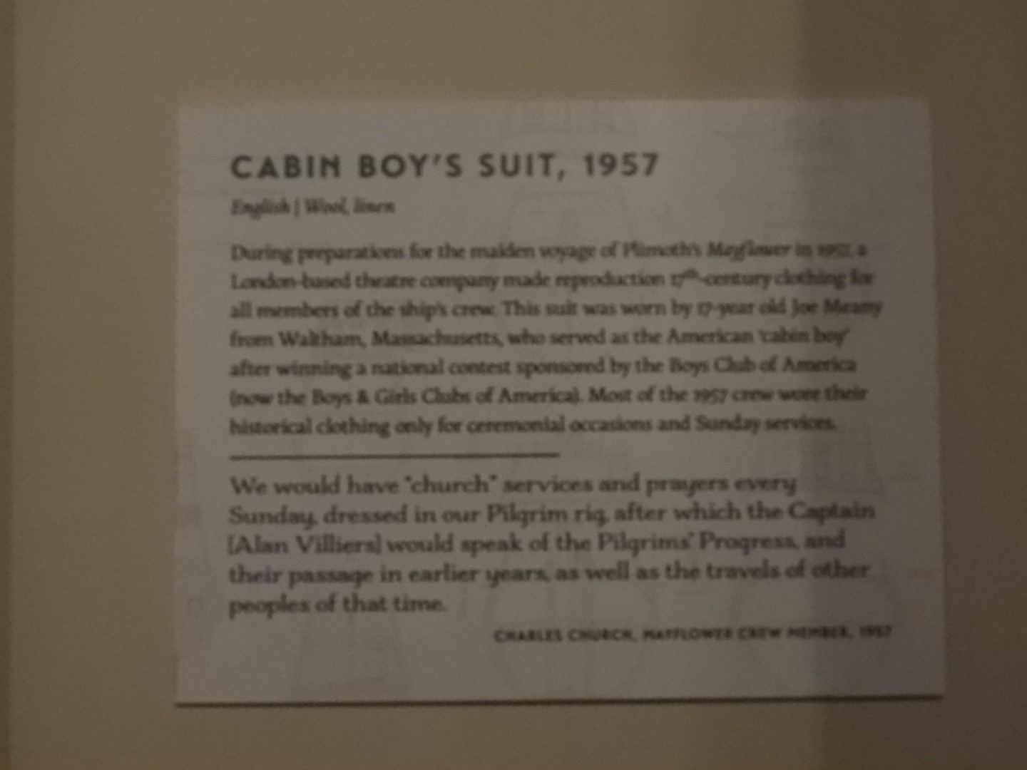 Plimouth Plantation - Visitor Center 18 of 35 (#0350)