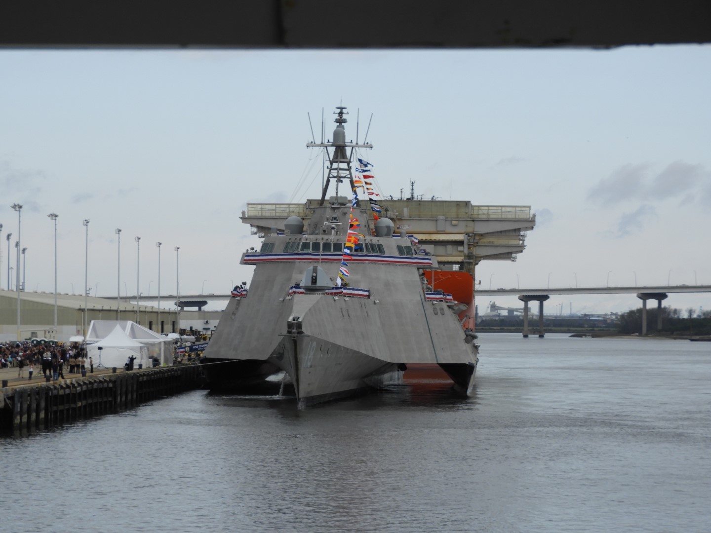 USS Charleston christened today 3 of  3 (#6609)