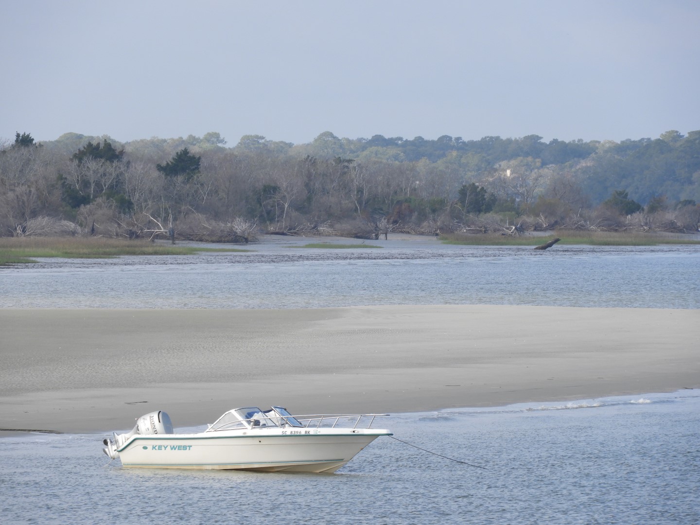 Low-tide sand bars area at Fort Sumter National Historic Site SC  1 of 37 (#6650)