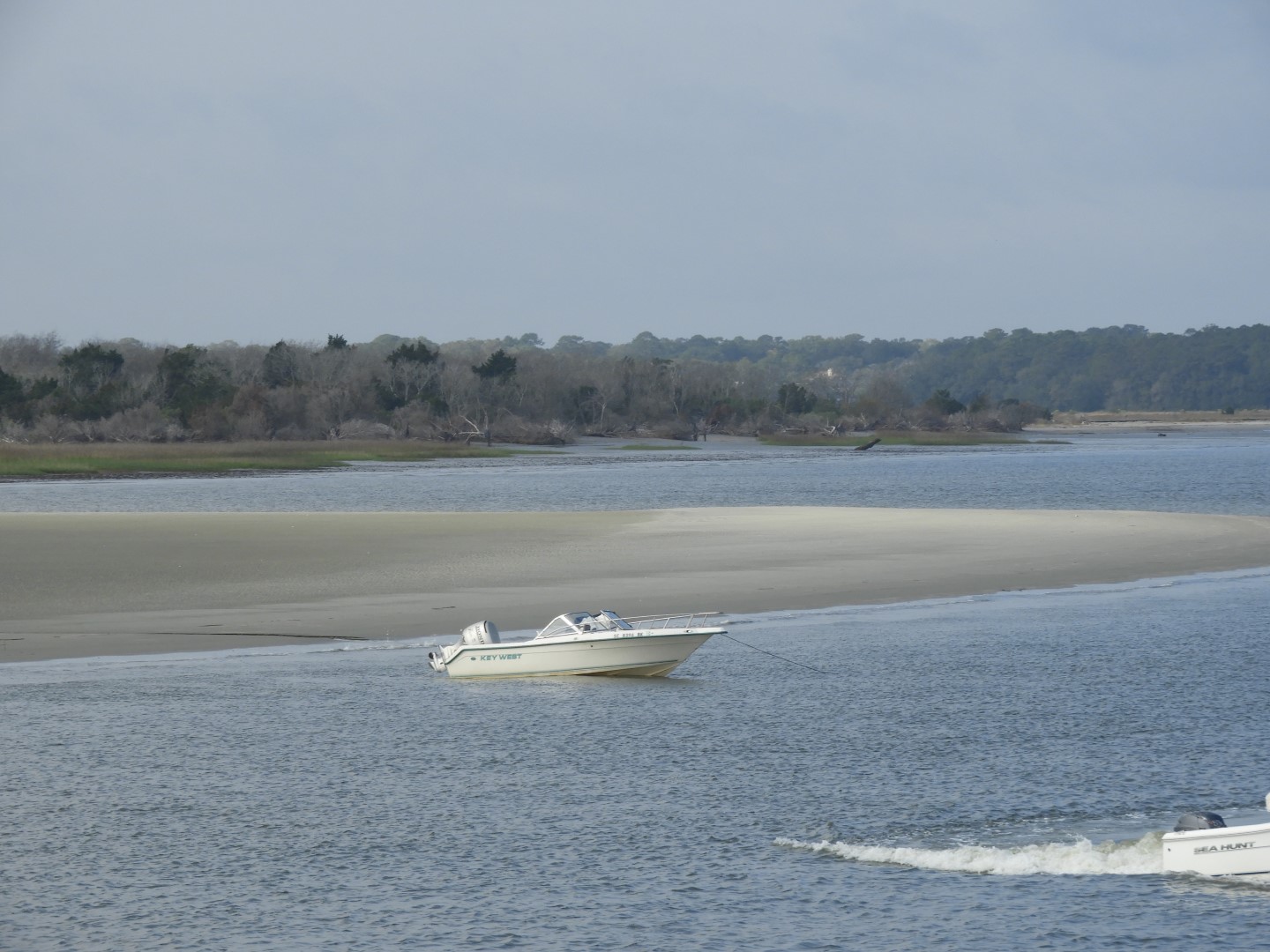 Low-tide sand bars area at Fort Sumter National Historic Site SC  2 of 37 (#6651)