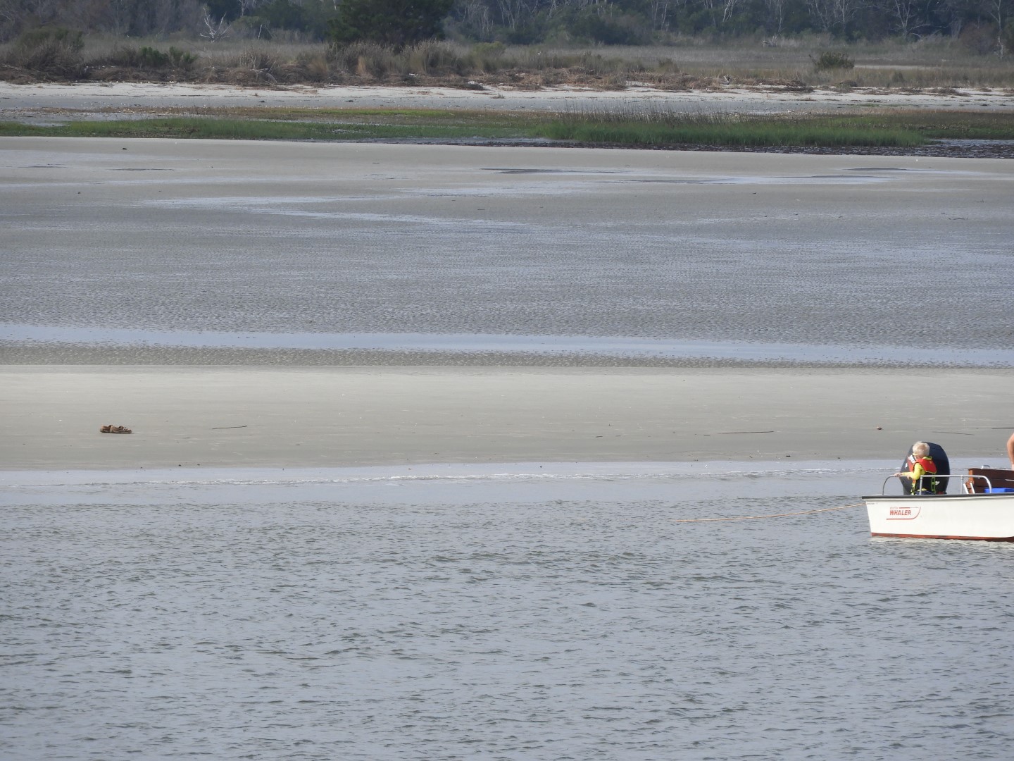 Low-tide sand bars area at Fort Sumter National Historic Site SC  4 of 37 (#6653)