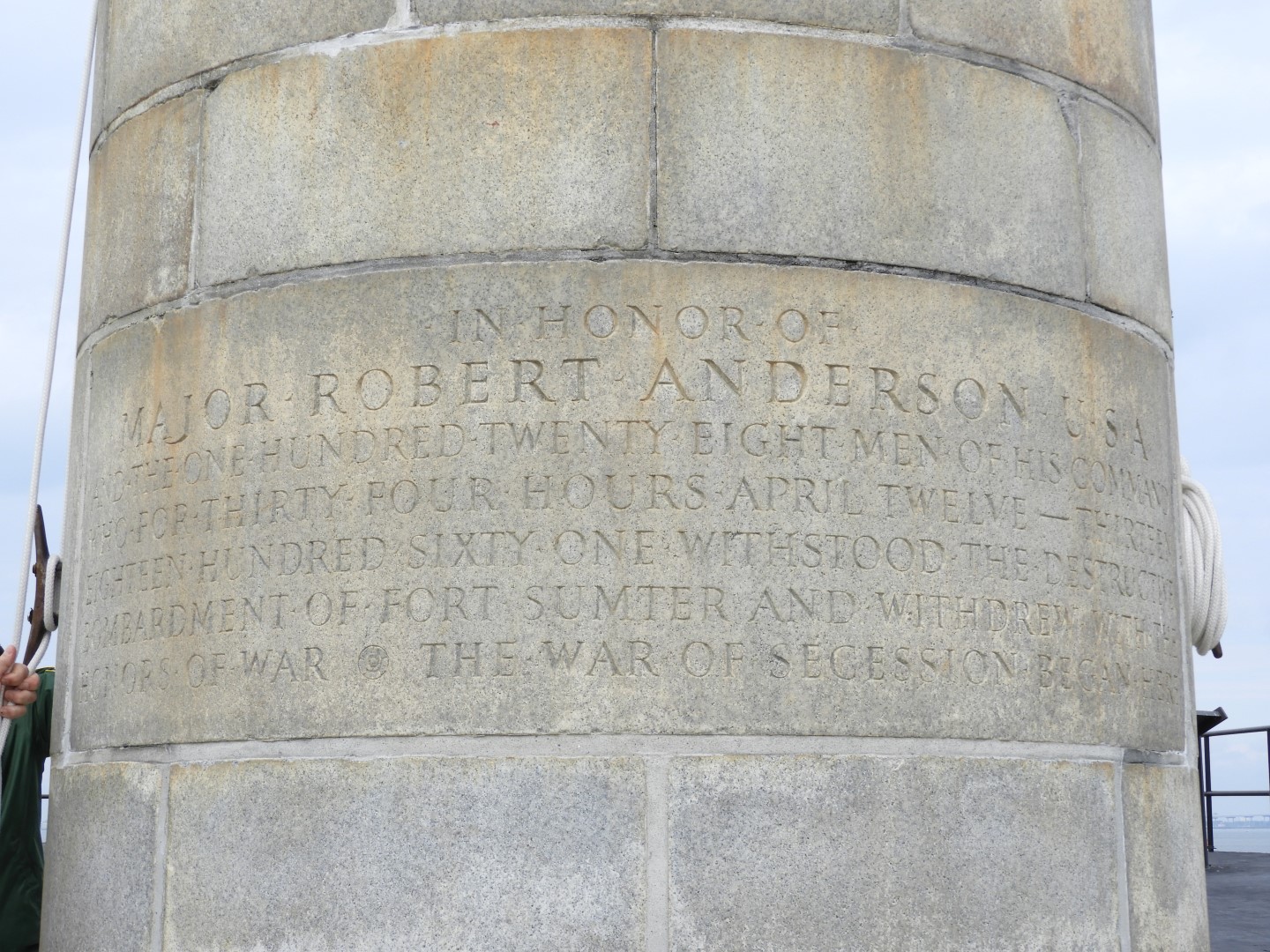 Flag raising ceremony at Fort Sumter National Historic Site SC  7 of 16 (#6673)
