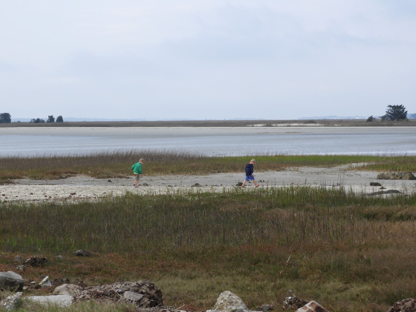 Low-tide sand bars area at Fort Sumter National Historic Site SC  8 of 37 (#6705)