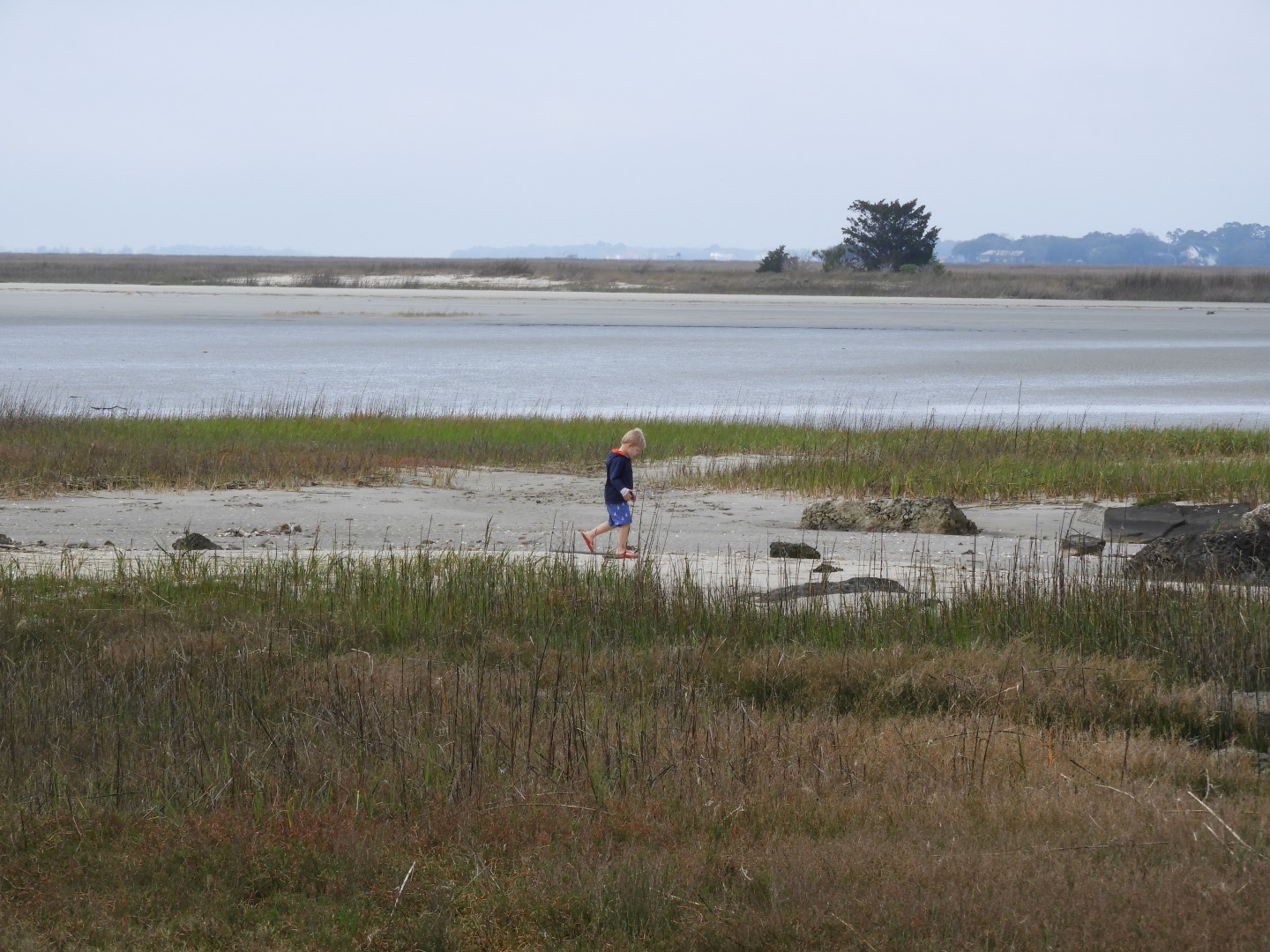 Low-tide sand bars area at Fort Sumter National Historic Site SC  9 of 37 (#6706)