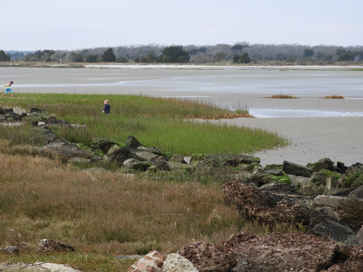 Low-tide sand bars area at Fort Sumter National Historic Site SC 11 of 37 (#6708)