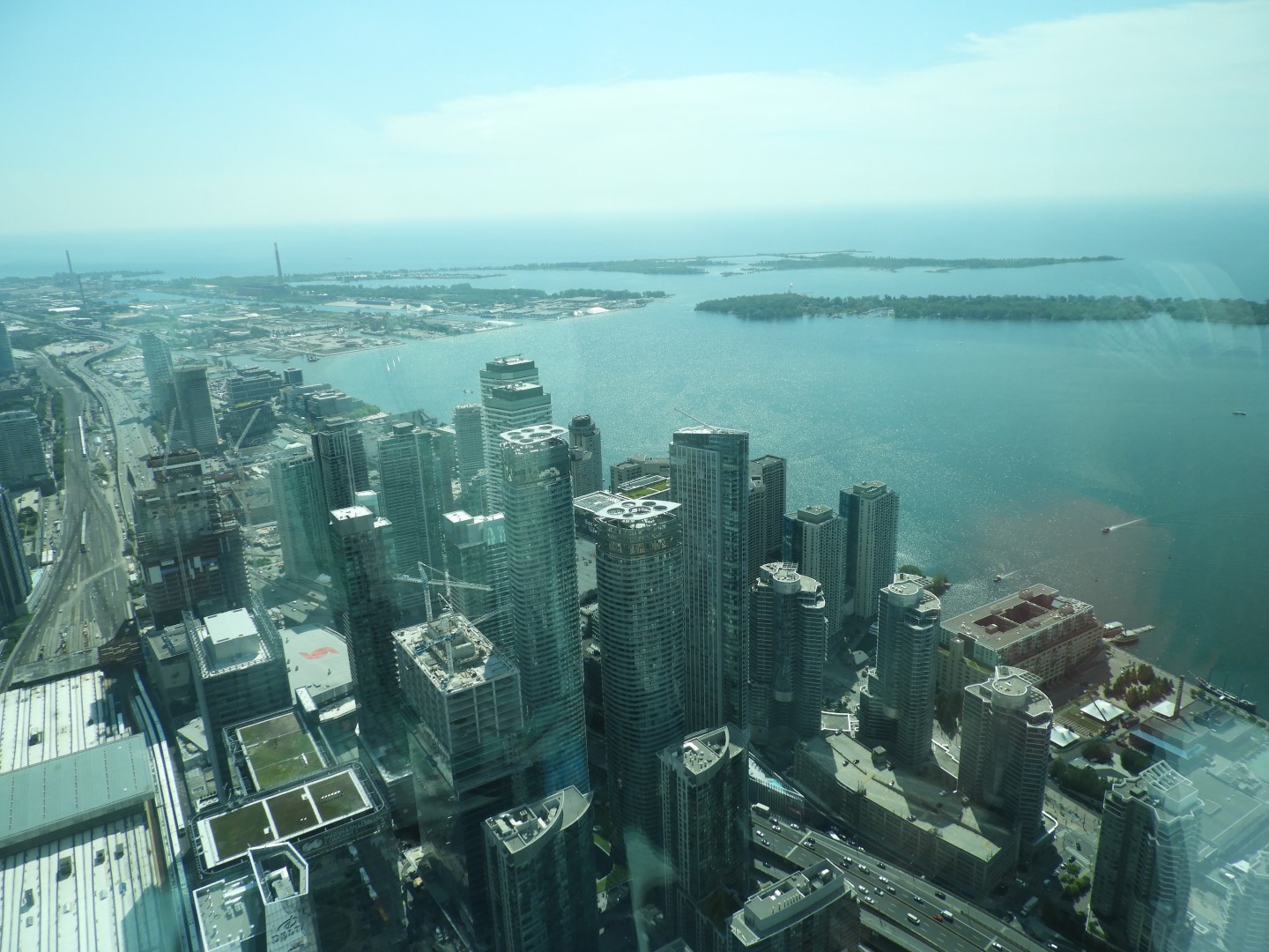 Views from the Skypad level of the CN Tower in downtown Toronto ON 1 of 31 (#8571)