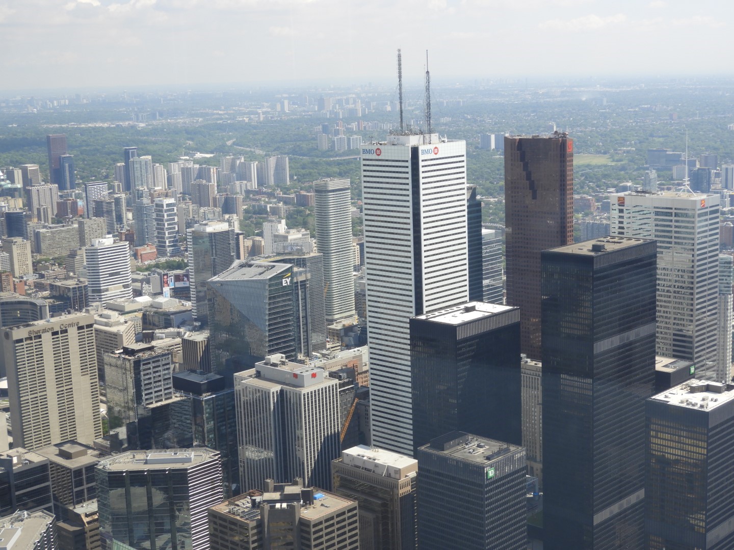 Views from the Skypad level of the CN Tower in downtown Toronto ON 4 of 31 (#8574)