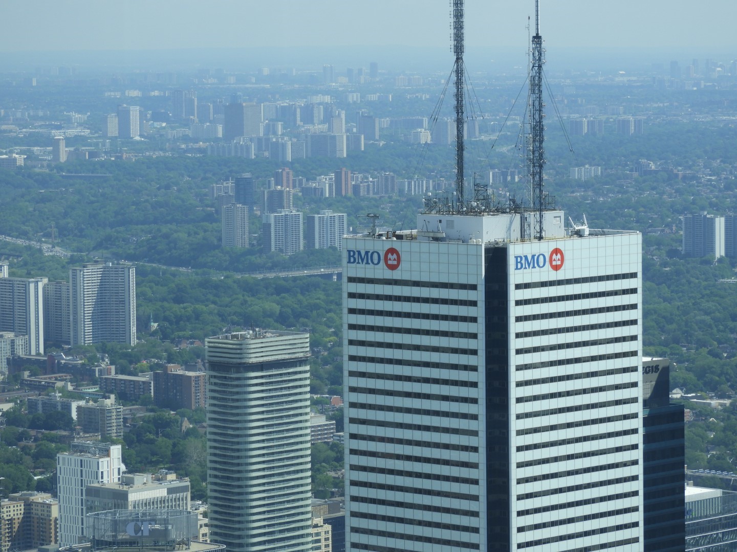 Views from the Skypad level of the CN Tower in downtown Toronto ON 5 of 31 (#8575)