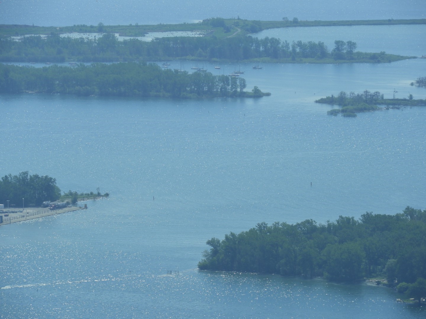 Views from the Skypad level of the CN Tower in downtown Toronto ON 8 of 31 (#8578)
