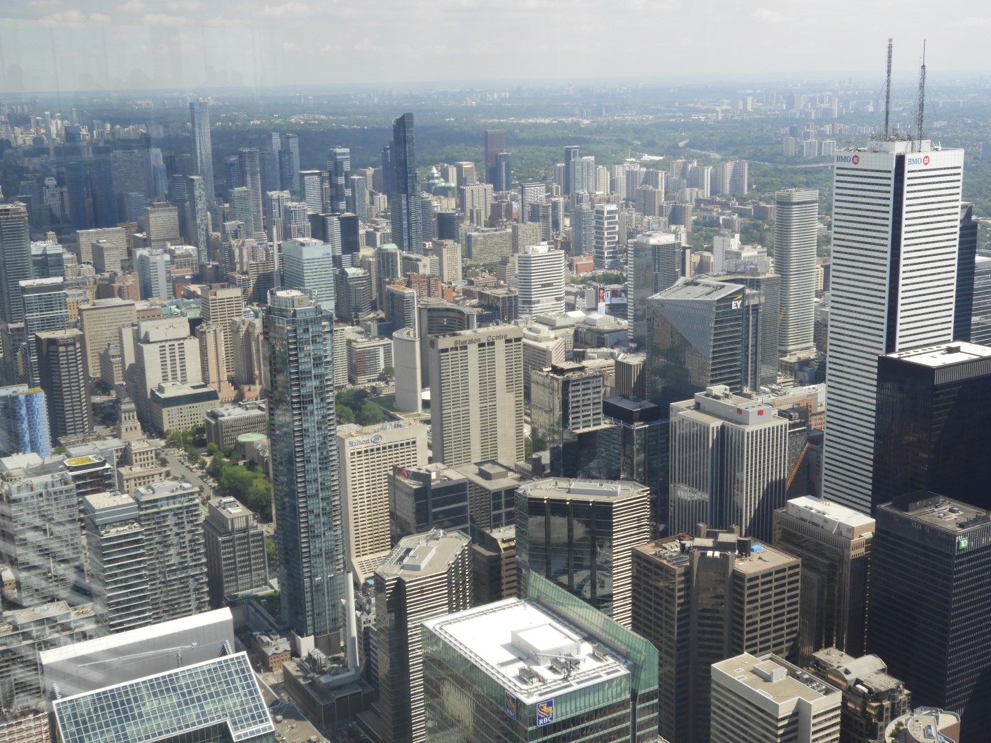 Views from the Skypad level of the CN Tower in downtown Toronto ON 9 of 31 (#8579)