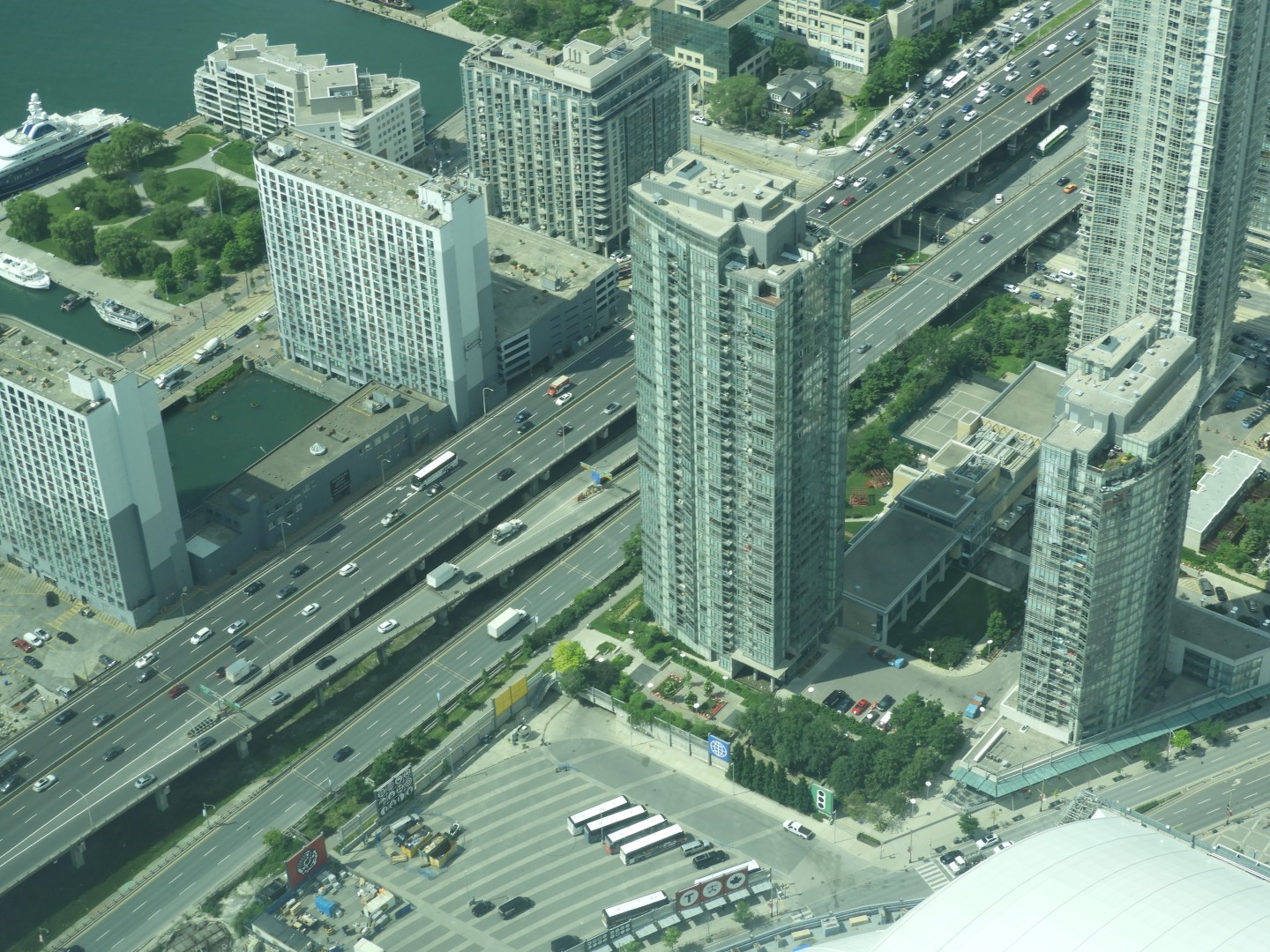 Views from the Skypad level of the CN Tower in downtown Toronto ON 13 of 31 (#8583)