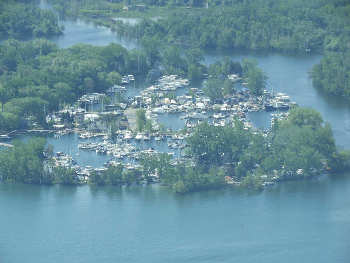 Views from the Skypad level of the CN Tower in downtown Toronto ON 17 of 31 (#8587)