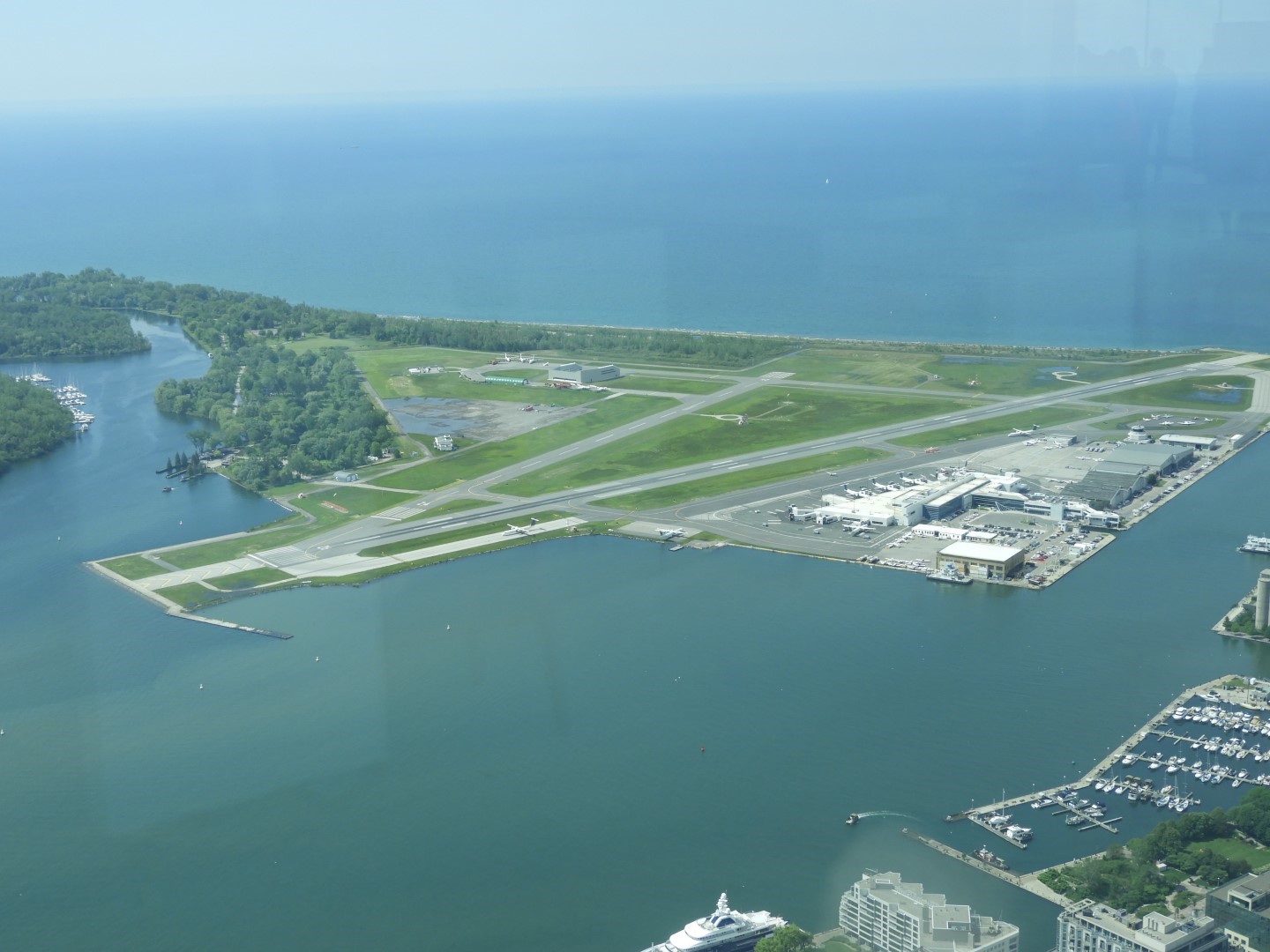 Views from the Skypad level of the CN Tower in downtown Toronto ON 18 of 31 (#8588)