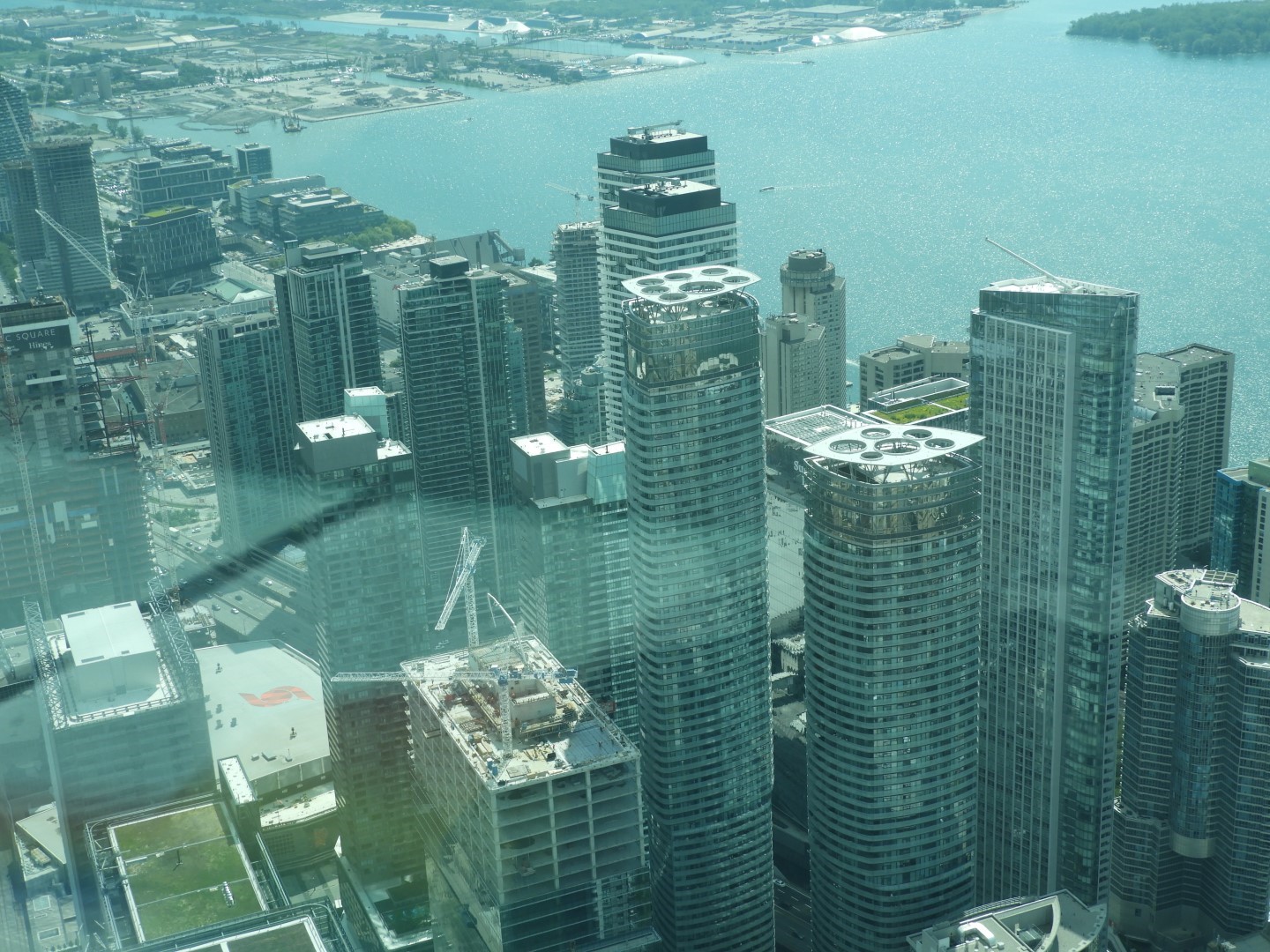 Views from the Skypad level of the CN Tower in downtown Toronto ON 20 of 31 (#8590)