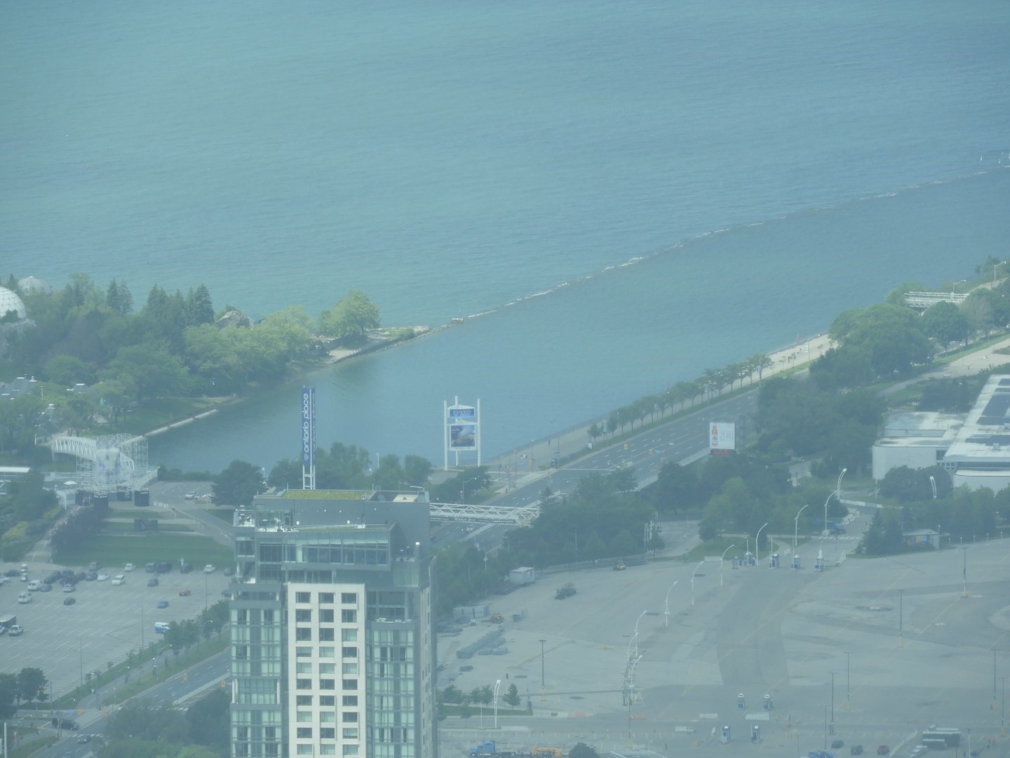 Views from the main level of the CN Tower in downtown Toronto ON 9 of 14 (#8608)
