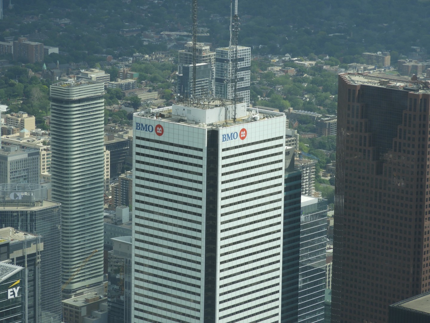 Views from the main level of the CN Tower in downtown Toronto ON 12 of 14 (#8611)