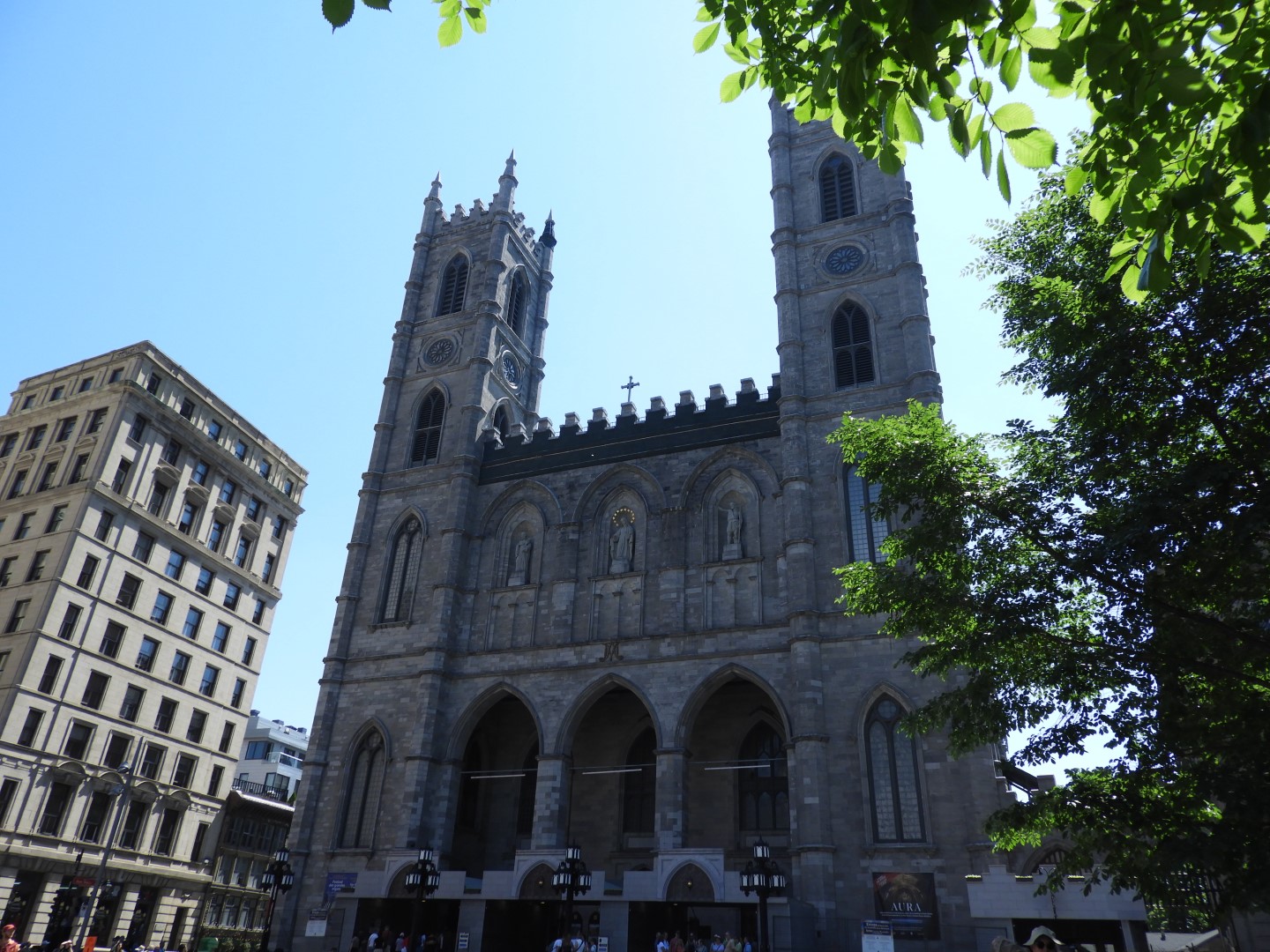 From the outside of Notre Dame Basilica in Montreal QC 4 of  6 (#8731)
