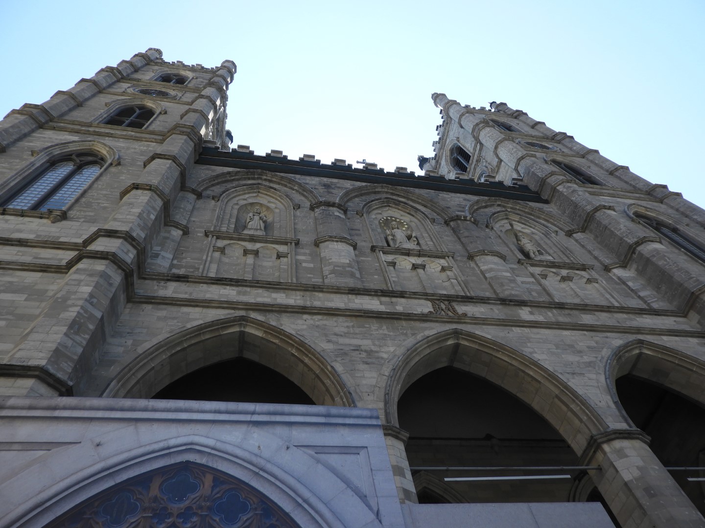 From the outside of Notre Dame Basilica in Montreal QC 5 of  6 (#8733)