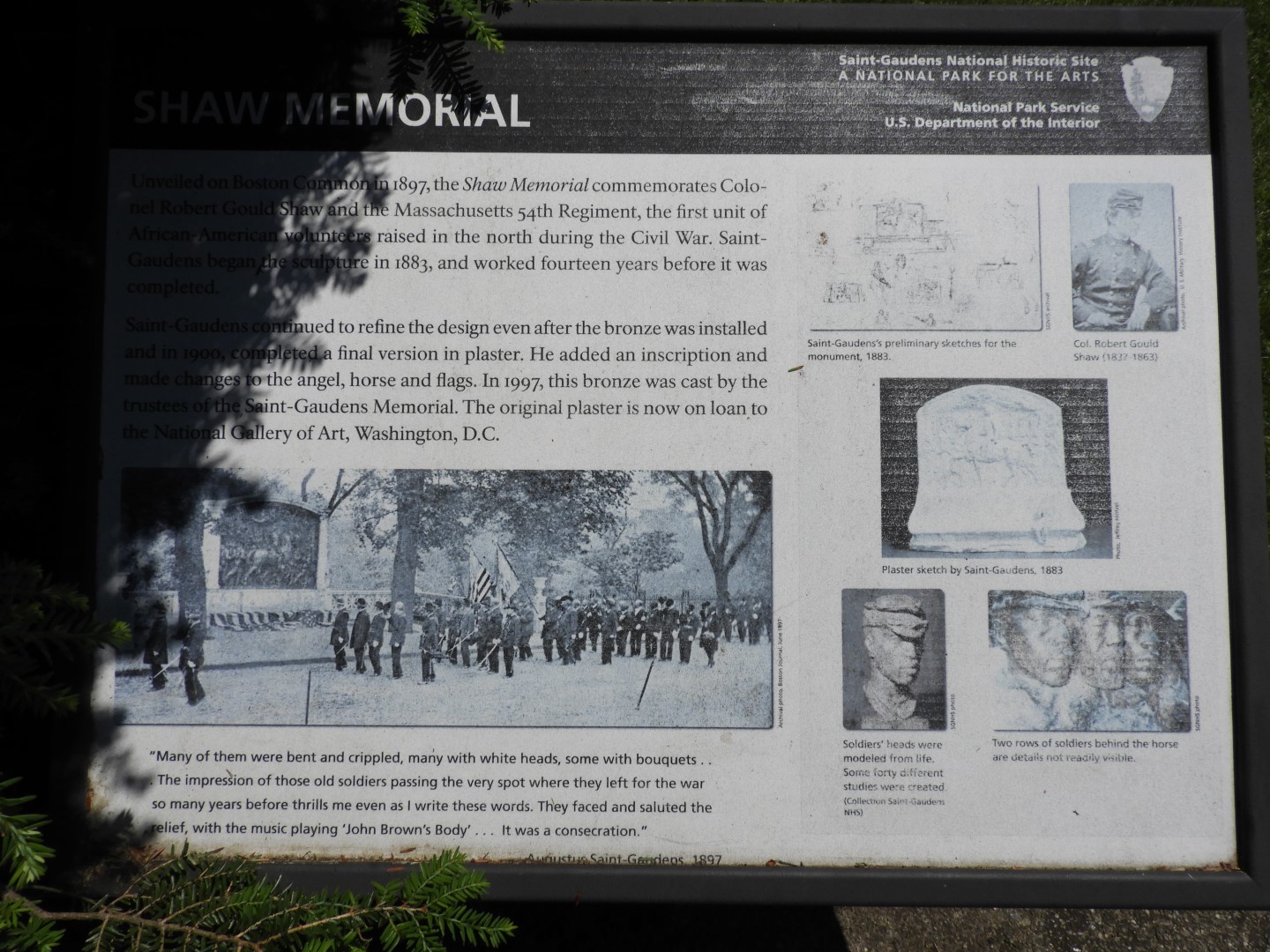 Art work on display at Saint Gaudens National Historic Site NH 7 of 12 (#8879)